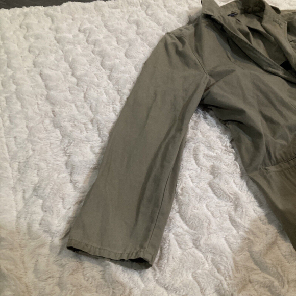 Gap Light Brown Beige Overcoat Dress Coat Casual Formal Mens XL 100% Cotton Suit - Picture 5 of 15